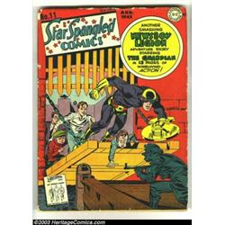 Star Spangled Comics Group (DC, 1942). This group of <B>Star Spangled Comics has non-stop action...