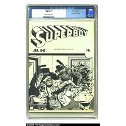 Superboy Ashcan #nn (DC, 1942) CGC NM- 9.2 Cream to off-white pages. Every once in a while a publ...