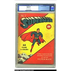Superman #2 (DC, 1939) CGC VG/FN 5.0 Cream to off-white pages....