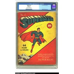 Superman #2 (DC, 1939) CGC FR/GD 1.5 Cream to off-white pages....
