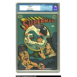 Superman #23 (DC, 1943) CGC VF 8.0 Cream to off-white pages....