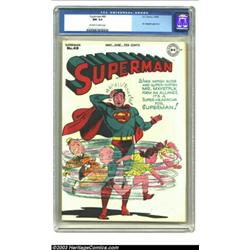 Superman #40 (DC, 1946) CGC NM 9.4 Off-white to white pages....