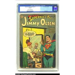 Superman's Pal Jimmy Olsen #1 (DC, 1954) CGC GD+ 2.5 Cream to off-white pages....