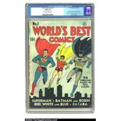World's Best Comics #1 (DC, 1941) CGC GD/VG 3.0 Off-white to white pages. The title would change...