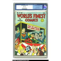 World's Finest Comics #8 (DC, 1942) CGC VG+ 4.5 Off-white to white pages....