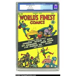 World's Finest Comics #9 (DC, 1943) CGC GD/VG 3.0 Cream to off-white pages. With Superman, Batman...