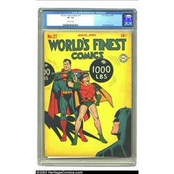 World's Finest Comics #27 (DC, 1947) CGC VF- 7.5 Off-white pages....