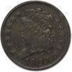 1809 Half Cent Fine