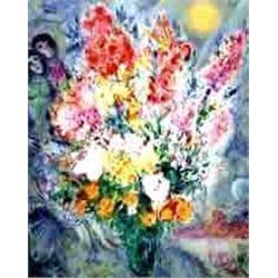 Marc Chagall  Picnic  Ltd Edition Litho, W/COA, 34 x22 