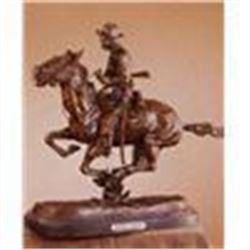 Frederick Remington  Trooper of the Plains  Bronze Sculpture 15 x12 