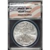Image 1 : 2010 AMERICAN SILVER EAGLE ANACS MS70