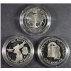 Image 2 : 3 - U.S. COMMEM PROOF SILVER DOLLARS, BOX/COA - 1991 KOREA, 1992 WHITE HOUSE and