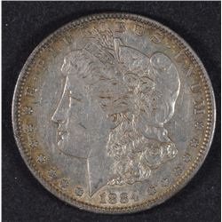 1884-S MORGAN DOLLAR AU