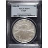 Image 1 : 2006-W ( BURNISHED ) AMERICAN SILVER EAGLE, PCGS MS-69