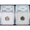 Image 1 : 2 - NNC GRADED DIMES; 1946-D GEM BU FB & 1952 SUPERB PROOF
