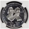 Image 2 : 1973 SILVER S. ADAM & P. HENRY MEDAL, NGC PF-67 ULTRA CAMEO!