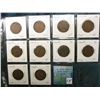 Image 1 : Complete 10 Piece set of Canada George V Large Cents. All grading VF.