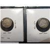 Image 2 : Lot of Canada Five Cent Silvers: 1896 & 1900 narrow O both grading F.