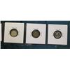 Image 2 : Lot of British Silver Three Pence: 1891 VF, 1940 VG, & 1943 VG.