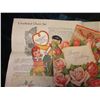 Image 2 : A Large group of Old Greeting Cards, S & H Green Stamps Booklet; Patterns; Newspaper Clippings; & et