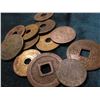 Image 1 : Nazi Germany Coin with Swastika; an old Russian Empire Double-headed, an old Silver Coin, well worn 