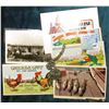 Image 1 : (6) Different old Post Cards (one depicts Pioneers in front of a Sod house);  & 1776-1976 D Bicenten