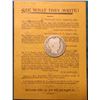 Image 1 : 1893 "C.B. Travis" Advertising Card & 1893 P Barber Quarter, Good.