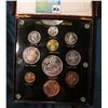 Image 1 : 1951 Great Britain Silver Proof Set in original case of issue, but inside a Capital holder. (10 pcs.