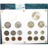Image 2 : White Capital Holder with a 20th Century Type Set of U.S. Coins. Includes (3) Cents including an Ind