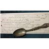 Image 1 : Summit of Pikes Peak, Altitude 14147 Sterling Silver Souvenir Spoon Depicts a Trolly Car; & 1857 Ban