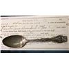 Image 2 : Summit of Pikes Peak, Altitude 14147 Sterling Silver Souvenir Spoon Depicts a Trolly Car; & 1857 Ban