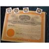 Image 1 : "Cuyana Mining & Investment Company" Stock Certificate, small piece missing; 1909P, 10P, 11P, & 12P 