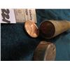 Image 1 : 1954 P Original BU Roll of Lincoln Cents. This plastic tube has done some shrinking as well but the 
