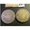 Image 2 : 1901 P & 1901 O U.S. Barber Half Dollars. Both Good. Rims slightly weak on the latter.