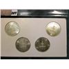 Image 2 : 1819-1969 Montgomery, Alabama Sesquicentennial Four-piece Set of Commemoratives. Mounted in original