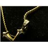 Image 2 : Gold Chain with Catholic Cross. Stamped .585 on chain and 14K on Cross. Weighs 8.2 grams.
