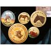 Image 1 : Five Equestrian related Pin-backs: "1896…The Fair"; "Souvenir of Sidney Rodeo Sidney, Iowa"; "I Have