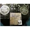 Image 1 : (2) 1988 Canada One Troy Ounce Silver .9999 Maple Leaf. Still in original Mint plastic, Gem BU.