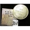 Image 2 : "Swiss of America", rev. "2.50 Ounces 999 Fine Silver 1974 Draper Mint". Brilliant Unc. Scarce.