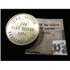 Image 1 : "Swiss of America", rev. "2.50 Ounces 999 Fine Silver 1974 Draper Mint". Brilliant Unc. Scarce.