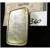Image 2 : "U.S.V.I. Ingot Co. 1981 1 Ounce Troy 31.1 g Pure Silver Assay", "A-Mark". Small ingot.
