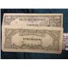 Image 2 : (2) Philippines ND (1944) Japanese Occupation, WW II 500 Peso Bank Notes. Pick # 114. VG-F.