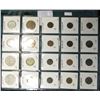 Image 2 : (20) World Coins in a Plastic Page, identified in 2" x 2"s. Includes France & Germany. KM Value $21.