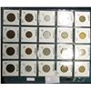 Image 2 : (20) World Coins in a Plastic Page, identified in 2" x 2"s. Includes Germany, German Democratic Repu