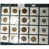Image 2 : (20) World Coins in a Plastic Page, identified in 2" x 2"s. Includes Great Britain & Greece. KM Valu