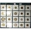 Image 2 : (20) World Coins in a Plastic Page, identified in 2" x 2"s. Includes Portugal, Romania, Russia, Rwan
