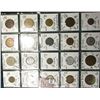 Image 1 : (20) World Coins in a Plastic Page, identified in 2" x 2"s. Includes Canada, Caribbean States, Cypru