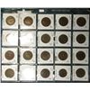 Image 2 : (20) Different Great Britain Large Pennies 1908-1947 in a Plastic Page, identified in 2" x 2"s. KM V