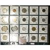 Image 1 : (20) World Coins in a Plastic Page, identified in 2" x 2"s. Includes Costa Rica, Cyprus, Czechoslova