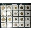 Image 2 : (20) World Coins in a Plastic Page, identified in 2" x 2"s. Includes Costa Rica, Cyprus, Czechoslova